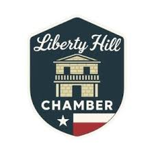 Liberty Hill Chamber of Commerce Shield-shaped logo for the Liberty Hill Chamber